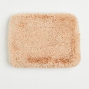 Soft Beige Faux Fur Laptop Case